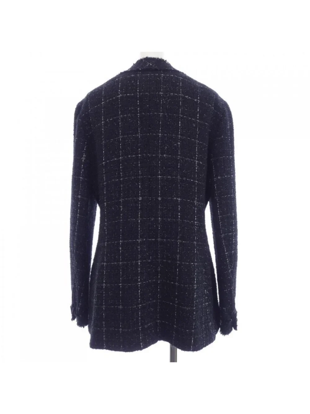 Chanel Collarless Jacket Black